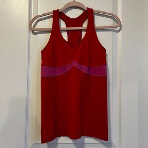 Lululemon Racer Tank Top Red/Pink